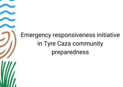 Emergency responsiveness initiative in Tyre Caza community preparedness