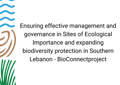 Ensuring effective management and governance in Sites of Ecological Importance and expanding biodiversity protection in Southern Lebanon – BioConnectproject